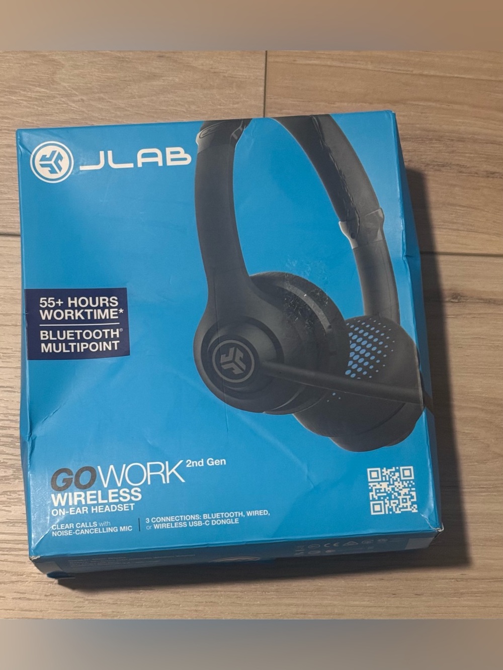JLab Go Work 2nd Gen Wireless On-Ear Headset - Black
